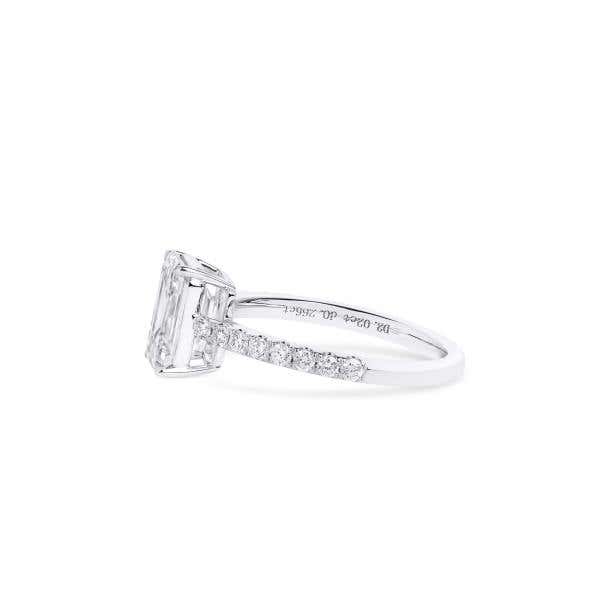 White Diamond Ring, 2.02 Ct. (2.29 Ct. TW), Emerald shape, GIA Certified, 2457624510