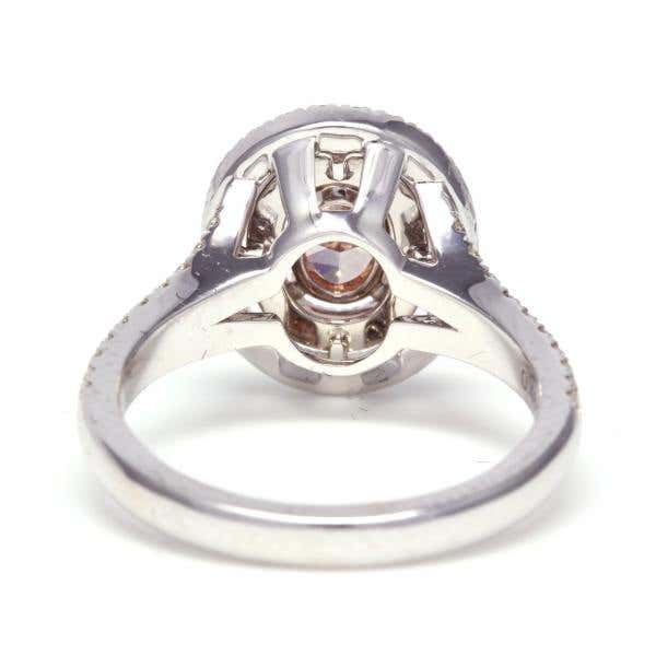 Fancy Brown Pink Diamond Ring, 0.46 Carat, Oval shape, GIA Certified, 5151686759
