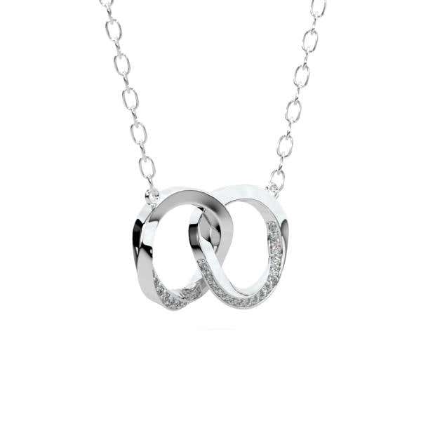 Centuria™ Embrace Diamond Pendant, white gold, 0.12 Ct. TW
