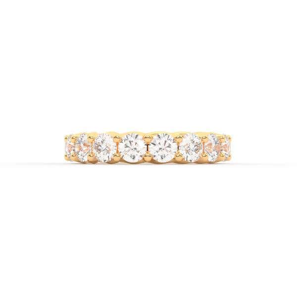 Eternal Round shape eternity ring, yellow gold, 2.0-5.4 Ct. TW