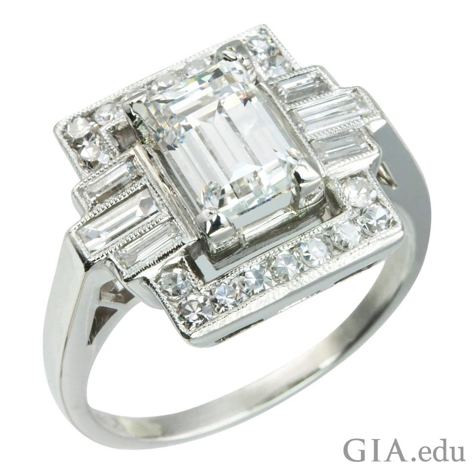 the emerald cut and the baguette