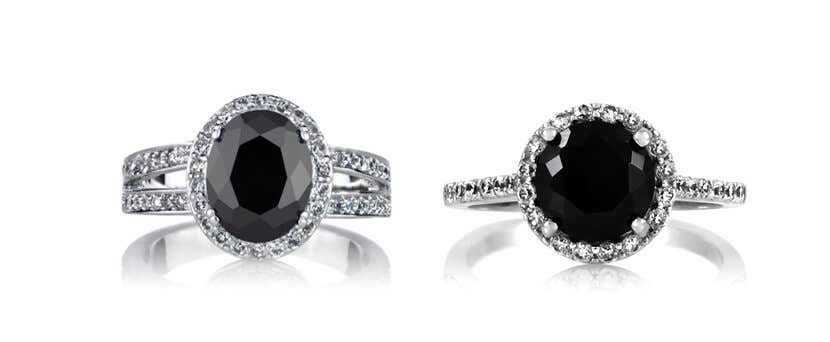 black diamond engagement rings